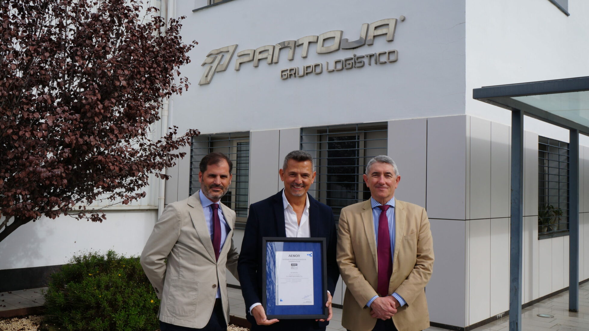 PANTOJA Grupo Logístico amplía su certificación AENOR de Sistemas de Gestión de Compliance Penal (UNE- 19601) al resto de empresas del Grupo